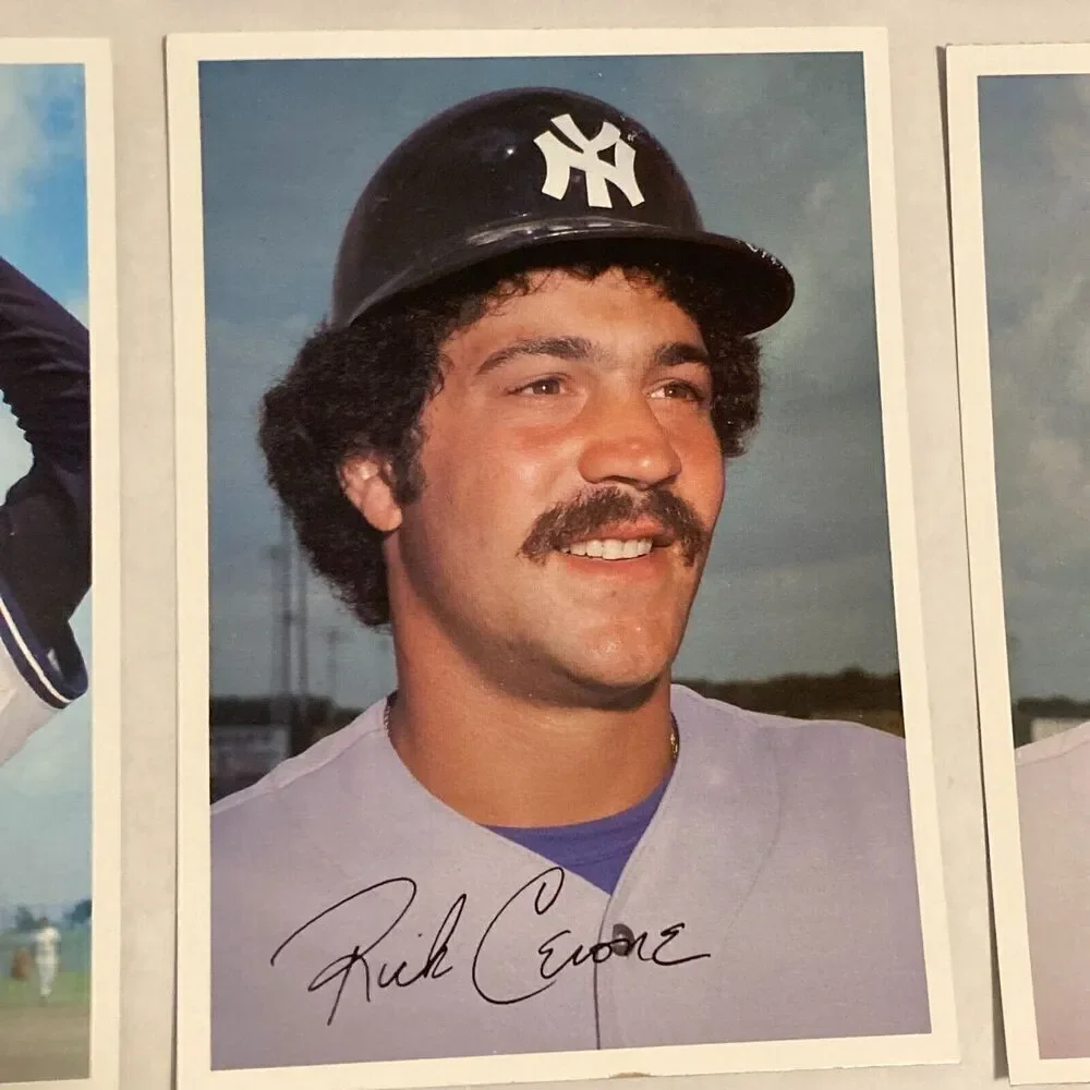Lot 81 Topps NY Yankees Tall Photo Baseball Cards- Jackson, Nettles, Gossage+++